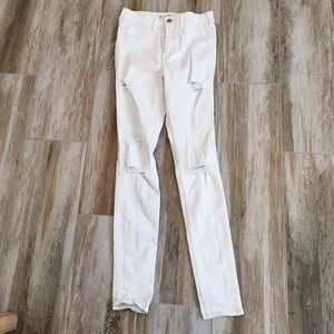 Hollister white jeans